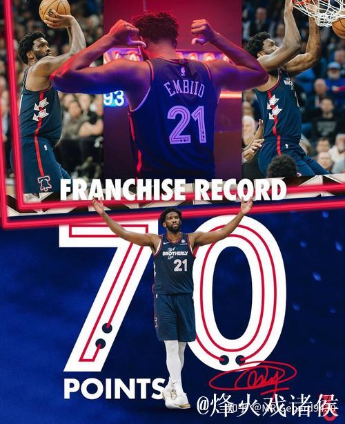 美媒:恩比德上次比今晚得分更高是在对阵马刺时爆砍70分 美媒:恩比德上次比今晚得分更高是在对阵马刺时爆砍70分